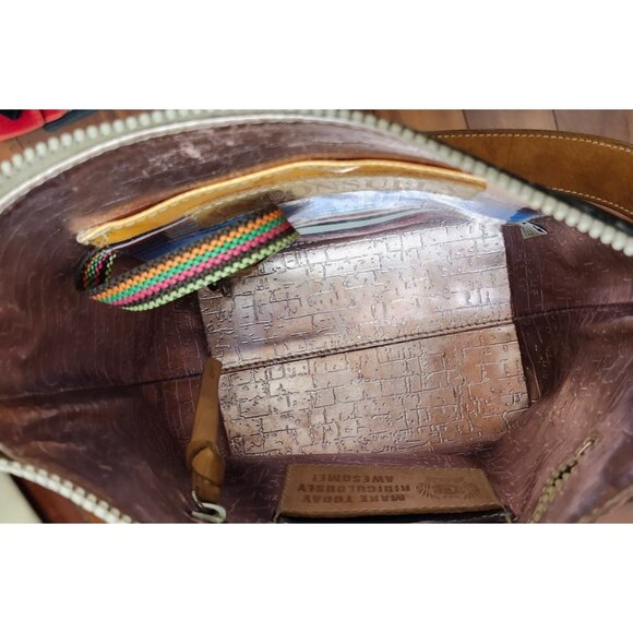 Consuela Rattler Hobo Bag Leather & Snakeskin Print Tote Shoulder Bag - Picture 8 of 16